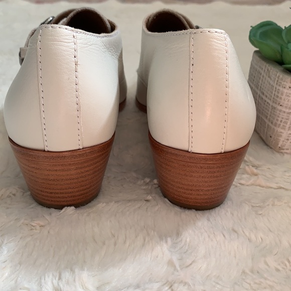 Frye white Ellen Buckle Monk leather western short bootie - Picture 10 of 15